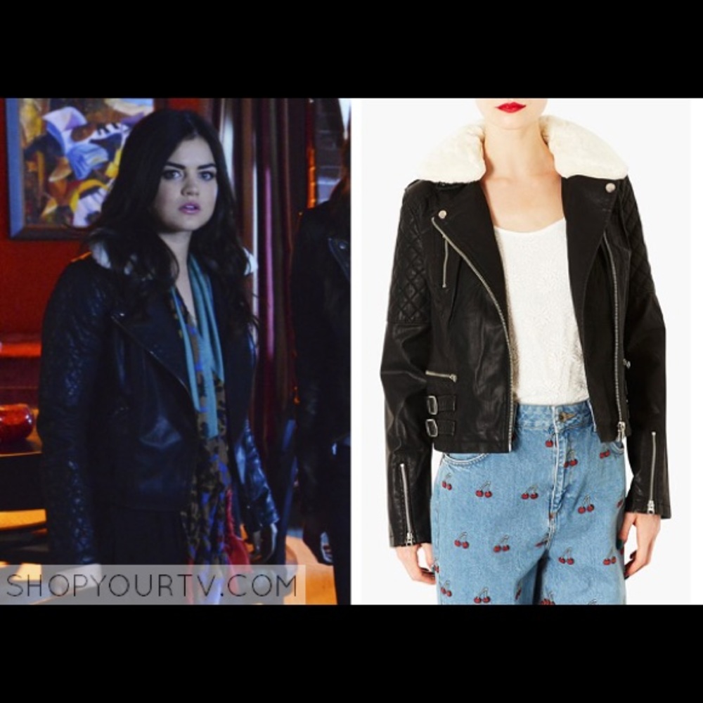 Black leather jacket